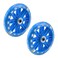 KUMGROT 1 Pair Training Wheels Flash Bikes Training Wheels PVC Mute Multicolored LED light Training Wheels Replacement Wheels for 12-20 Inch Bikes (Blue)