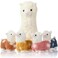 Civaner Valentine's Day Gift Llama Stuffed Animal with 4 Baby Llama Cute Alpaca Plush Set Kawaii Llama Soft Pillow Party Favor for Kids Girl Mardi Gras Easter Birthday Anniversary Student Home Decor