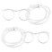 Tenalleys 2 Pcs Silly Novelty Loop Straw Glasses, Fun Loop Eye Straws Reusable Eyeglasses Straw for Parties Birthday, DIY Fun Activities, Kids Party, Annual Meeting