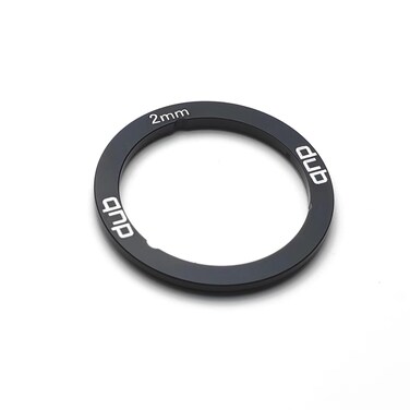 takewell Dub Bottom Bracket Spacer for SRAM Dub Bottom Bracket Installation, Aluminum, Black, 1 PCS, Width: 2 mm. The Aluminum Alloy Spacer Replaces Plastic Spacer.