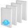 Borgodf 4 Pack F1 Air Filter Replacement Compatible with 3M Filtrete Air Puri-Fier Models FAP-T02WA-G1 FAP-T02-F1 FAP-C01-F1 FAP-C01BA-G1 FAP-ST02W and FAP-ST02N，Ture HEPA F1 Filter for Air Puri-Fier