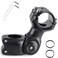 YAPJEB Bike Stem 25.4 31.8 90mm 110mm 130mm 60 Degree Adjustable Bike Stem Mountain Bike Stem Short Handlebar Stem Riser for Bicycle, Road Bike, MTB, BMX, Cycling (31.8 x 90mm)