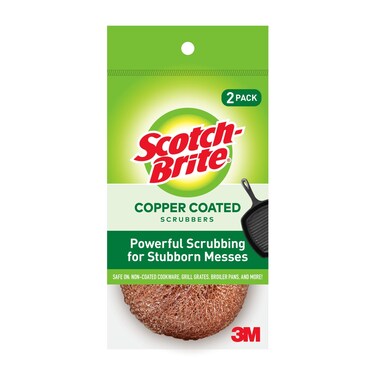 Scotch-Brite Copper Coated Scrubbing Scour Pads, 48 Scouring Scrubber Pads