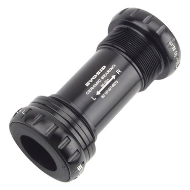 EVOSID Bike Ceramic Bearing Bottom Bracket BSA 68-73mm English Threaded BB 22mm/24mm for GXP Spindle, Compatible with MTB Road Bike Hollow Deore XT SLX R7000 R8000 4700 5800 6800 IXF Prowheel(Black)