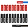 Kigauru Bike Cable End Caps 10Pcs 5mm Brake Cable End Cap (Black) and 10Pcs 4mm Shift Cable End Caps (red) Aluminum Alloy Shift Cable Ends Bicycle Cable Ferrules Cable Caps Tool