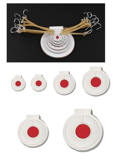 TOASIS Slingshot Targets 6pcs Airsoft Fabric Discs Target Assorted Sizes