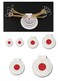 TOASIS Slingshot Targets 6pcs Airsoft Fabric Discs Target Assorted Sizes