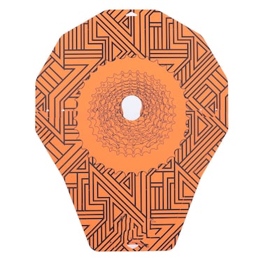 HOKZYHOUSE 2pcs Bicycle Disc Brake Cover Oil Stain Prevention Heat Resistance Mountain Bike Wash Cover for Road Mountain Bike(Geometric)