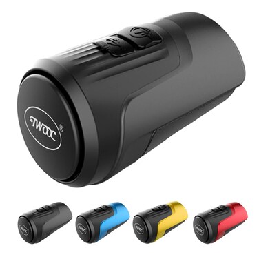 BSSOK Electric Bike Bell, 125db Anti-Theft Alarm Loud Electronic Bicycle Horn, 1 Sound Modes, USB Rechargeable Battery, Waterproof Bike Horn for Mountain Bike/Road Bike/BMX/Adults (Black 1 Sound)
