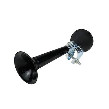 Modengzhe Bike Bugle Horn Retro Clown Horn Metal Air Horn with Squeeze Bulb for Bicycle Golf Cart, Black