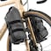 ROCKBROS Bike Front Fork Bag with Aluminum Alloy Front Bike Rack Waterproof 4L Bike Pannier Bag Bike Fork Bag Front Rack for Bike Packing Cycling Touring (Black, 4L)