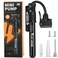Bicycle Pump Mini Bike Pump - Aluminum Alloy Cycle Pump for Presta &amp; Schrader Valve, Portable Lightweight Bike Tyre Pump Fast Tyre Inflation Mini Air Pump for Mountain Road Bike Ball Pump (Black)
