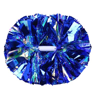 Hooshing 2PCS Pom Poms Cheerleading Royal Blue with Baton Handle Cheer Pom Poms for Kids Girls School Sports Team Spirit Games Cheering