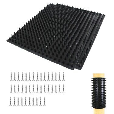 Horse Scratcher Post, 2Pack16.5*13in Equine &amp; Bovine Massage Brush Kit with 40 Nails,Cattle Scratching Post, Cow Brushes for Scratching,Soft Touch Animal Scratcher for Safe and Satisfying Itch Relief