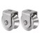uxcell 2 Pcs V Groove Wheel Pulley 304 Stainless Steel, 1.9" Dia Track Wheel Pulley Block Loading 880lbs for Sliding Gate, Industrial Machines, Groove Width 0.62
