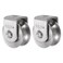 uxcell 2 Pcs U Groove Wheel Pulley 304 Stainless Steel, 1.9" Dia Track Wheel Pulley Block Loading 880lbs for Sliding Gate, Industrial Machines, Groove Width 0.62