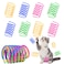AIMICOCA 40 Pack Cat Spring Toy, Interactive Cat Toy for Indoor Cats Plastic Coils Colorful Springs Cat Toys Active Healthy Fitness Play Coil Spiral Springs Kitten Toys for Swatting, Biting, Hunting
