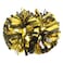 Hooshing 2PCS Pom Poms Cheerleading Black and Gold Professional Cheer Pom Poms with Baton Handle for Cheer Squad Team Sports Spirited Party Dance Training