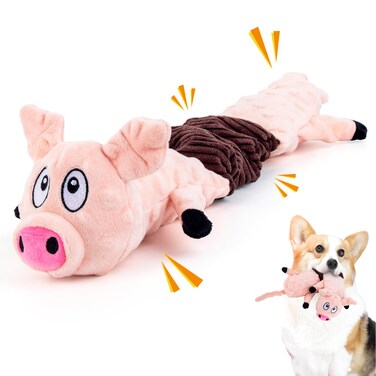 CHONGBAOSHI Squeaky Dog Toys for Dogs,Plush Dog Toy,Dog Tug of War Toy,Interactive Dog Toy for Small/Medium/Large Breed?pig?