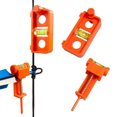 LONGBOWMAKER Archery Bow Level Combo Kit for Compound Bows &ndash; Easy to Use Tuning and Mounting Level Tools for Precision Adjustment and Calibration (Orange)