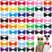 100 Pieces Dog Bow Ties for Dogs with Adjustable Collar 19 Colors Puppy Cat Dog Neck Tie Collars Pet Grooming Accessories for Little Medium Girl Boy Pet Holiday Festival Wedding Birthday Gift Party