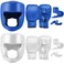 Kanayu 14 Pcs Boxing Set Including 2 Pair of 16 oz Boxing Gloves Headgear Helmet Boxing Hand Wraps Mouth Guards Gifts for Adults Youth Beginners Training Equipment(Blue, White)