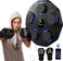 2024 Upgrade Wall Boxing Punching Pad with Gloves,Music Electronic LED Smart Boxing Workout Machine for Adults,Ideal Fitness Equipment for Home and Gym(Matte Black)