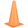 Champion Sports High Visibility 12" Plastic Cone for Athletics and Social Distancing, Flourescent Orange