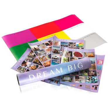 21 Zentury Vision Board Kit &ndash; Vision Board Supplies with Motivational Stickers, Printable Vision Board Pictures &ndash; Goal Board for Women &ndash; Wall Mood Board for Manifestation, Goals, Inspiration