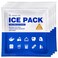 Blue Ice Packs for Coolers, Shipping and Lunch Box   Cold for Up to 48 Hours   Slim Size Long-Lasting Reusable Ice Pack   Gel Freezer Packs for Camping, Beach, Fishing, Shipping Food (4" X 4" 24pcs)