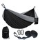 Kootek Camping Hammock 500 lbs Capacity, Camping Essentials, Lightweight Portable Double Hammock with Tree Straps, Camping Gear for Outside Hiking Camping Beach Backpack Travel