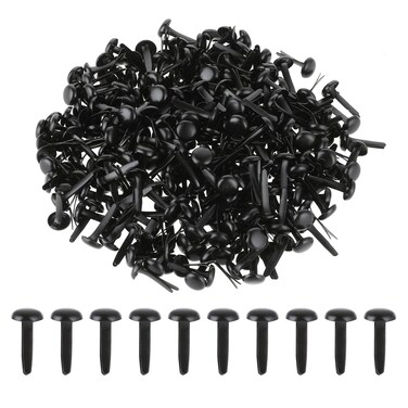 300 PCS Black Brads Mini Split Pins Brads Paper Fasteners, Mini Metal Paper Brads Fasteners for Fixed Paper Crafts, Round Brads Paper Fasteners for Handicrafts, Scrapbooking