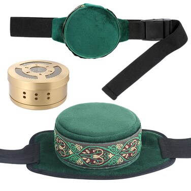 Barelove Smokeless Copper Moxa Box, Purifier Copper Tank Moxibustion Treatment Tool Portable Therapy Bag, Great for Waist Neck Knee Shoulder Back Ai Jiu 艾灸盒 艾灸包 艾灸 (Not Include Moxa)