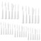 30 Pcs Paint Spatula Tools Plastic Painting Palette Knives White Art Artist Knife Tools Thin and Flexible Art Pallet Knife Palette Knife Set for Oil Acrylic Painting Color Mixing