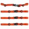 XTACER Backpack Chest Strap Adjustable Backpack Sternum Strap Chest Belt with Buckle (Pack of 4) (Orange)
