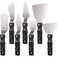 7 Pieces Large Painting Knives Stainless Steel Spatula Palette Knife Painting Mixing Scrapers Oil Painting Accessories Pallet Knife Set for Color Mixing Acrylic Mixing Supplies