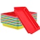 ZEONHEI 20 Pack Plastic Art Trays, Multicolor Activity Plastic Trays, Stackable Plastic Tray Art and Crafts Organizer Tray for Beads, Painting, DIY Projects, 11 x 8.3 x 1.2 Inch