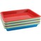 HEIHAK 15 Pack Plastic Art Trays, Multicolor Activity Organizer Serving Tray,Art and Crafts Organizer Tray for DIY Projects,Beads,Painting,Jewelry