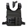 USA Original Patent Outdoor Sports Chest Bag for Men Women, Large Capacity Running Vest Rig with Water Bottle Pocket, Comfort Hands Freely EDC Chest Pack for Hiking,Cycling,Travelling (Black)