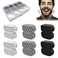 12PCS Adjustable Resistance Rubber Jaw Exerciser for Strength Training of Face, Neck, and Jawline