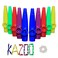 Crystaljun 20Pcs Plastic Kazoos With 20Pcs Kazoo Flute Diaphragms,Multi Colors Kazoo Musical Instruments