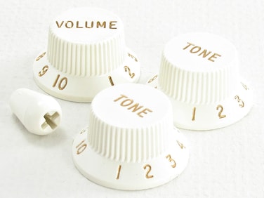 ToneShaper Fender Knob Set, Strat, Parchment