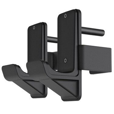 Kipika J-Hooks for Power Rack - Heavy Duty Steel Hooks with Rubber Pads - Fits 2"x2" Square Tube with 1/2" Hole - Set of 2