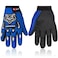 Frienda Kids Motorcycle Gloves Power Sports Racing Gloves Riding Dirty Bike Gloves Winter Bike Cycling Gloves for Riding Cycling Hiking Children Outdoor Sports (Royal Blue)