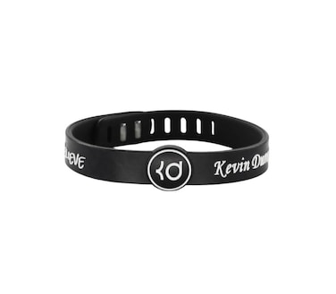 Generic Basketball Silicone Bracelet - Adjustable Sports Wristband for Fans Players - Ideal Fan Gift and Training Accessory (Durant Black)