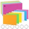 300 Pieces Ruled Index Cards Flash Cards Pack Index Cards with Rings Lined Color Note Cards Flashcards for Studying for Adults Kids Home Classroom Office (3&times;5 In)