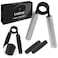 Logest Metal Hand Grip Strengthener 100LB-350LB No Slip Heavy-Duty Grip Strengthener with Gift Box, Great Wrist &amp; Forearm Hand Exerciser, Home Gym, Hand Gripper Grip Strength Trainer (Silver - 250LB)