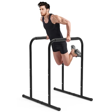 leikefitness Pull Up Dip Station Strength Training Dip Stands Station Tricep Dips Push-Ups For Home Gym (AB1102)