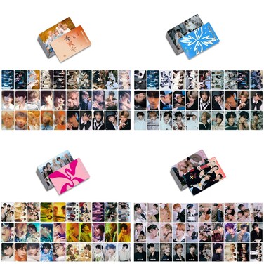 MeiYiYou T and T Photocards,4Pack/120Pcs Albums Lomo Cards for Greeting Collection(Black)