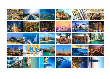 Fendawn Strive Beautiful World Travel Scenery Post Cards Artistic Retro Postcards 30 PCS-Dubai